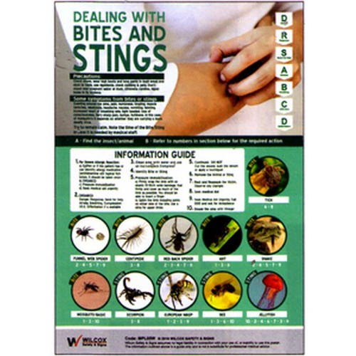 B-Protected distribute this product which is made by Signage. The A3 Size Bites & Stings Poster has the part number of WS-MPL05