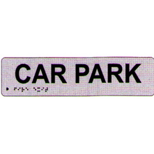 400x100mm PVC Carpark Braille Sign