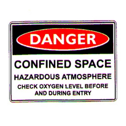 Danger Confined Space Hazardous Atmosphere Sign - B-PROTECTED