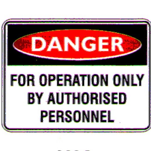 Pack Of 5 Self Stick 100x140mm Danger For Operation Only Labels - made by Signage