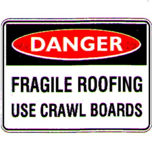 B-Protected distribute this product which is made by Signage. The Flute 450x600mm Danger Fragile Roofing Sign has the part number of WS-D77AF