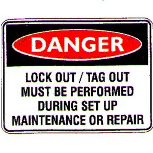 Plastic Danger Lockout Tagout Sign - B-PROTECTED