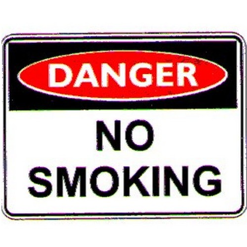 Metal 450x600mm Danger No Smoking Sign - made by Signage