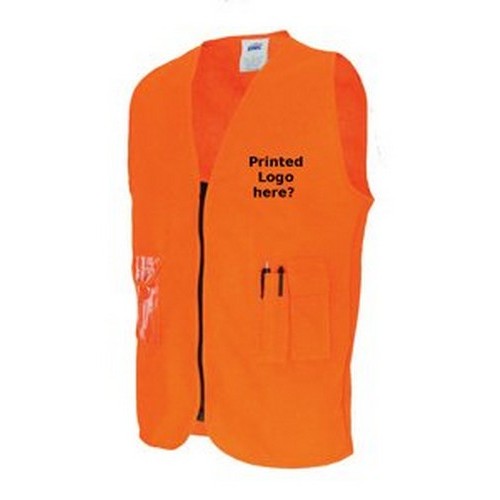 Day Safety Vest With Zip With Id Pkt - made by DNC