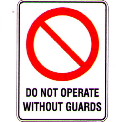 Pack Of 5 Self Stick 100x140mm Do Not Operate..Guards Etc Labels - made by Signage