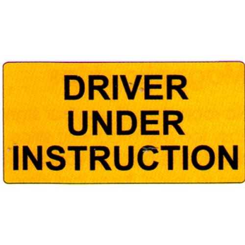 Instuction Sign Magnetic Driver Under Instruction Sign - B-PROTECTED