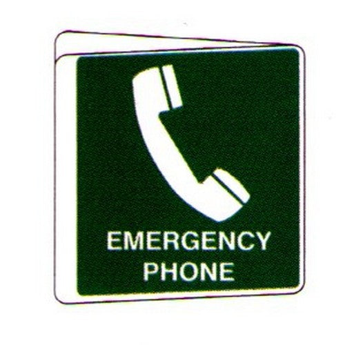Emergency Phone WithPICTO (225X225) - made by Signage
