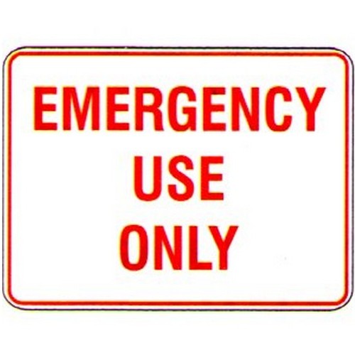Pack Of 5 Self Stick 100x140mm Emergency Use Only Labels - made by Signage