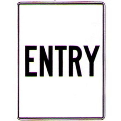 Metal 450x600mm Entry Sign