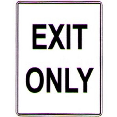 Metal 450x600mm Exit Only Sign