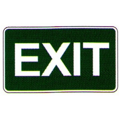 Luminous Metal 200x350mm Exit Sign - made by Signage