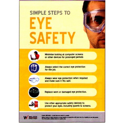 Eye Protection Condition Process A3 Size Eye Safety Poster - B-PROTECTED