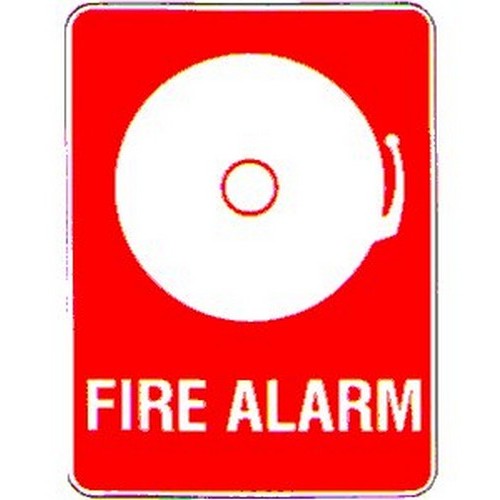 Metal 225x300mm Fire Alarm With Picto Sign - made by Signage