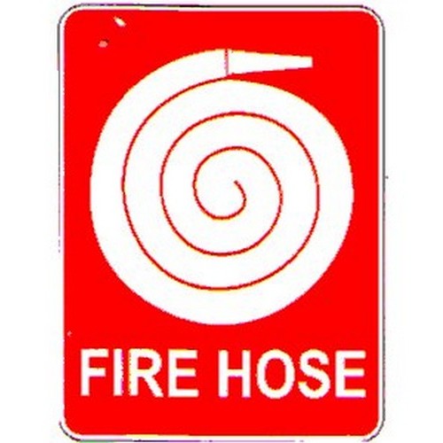 Metal 225x300mm Fire Hose SYMBOL Sign - made by Signage