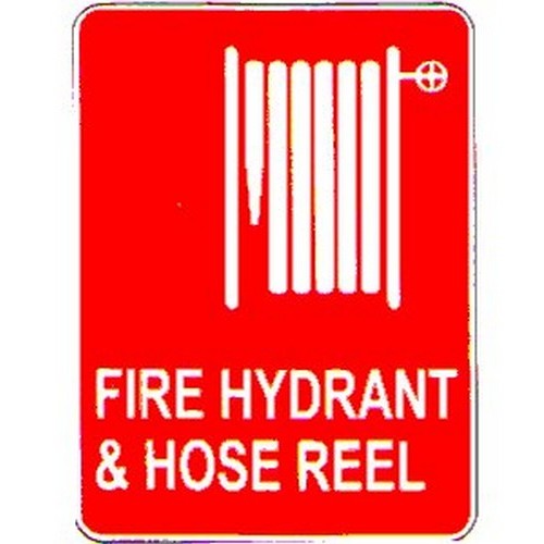 Plastic 300x225mm Fire Hydrant & Hose Reel Sign - made by Signage