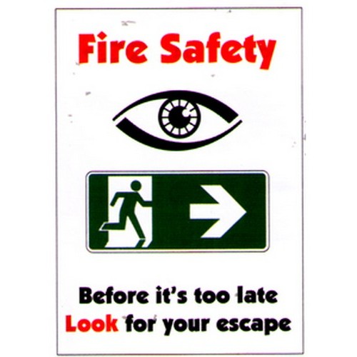 A3 Size Fire Safety Before Its Poster - made by Signage