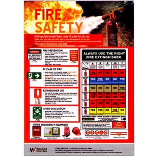 A3 Size Fire Safety Poster - made by Signage