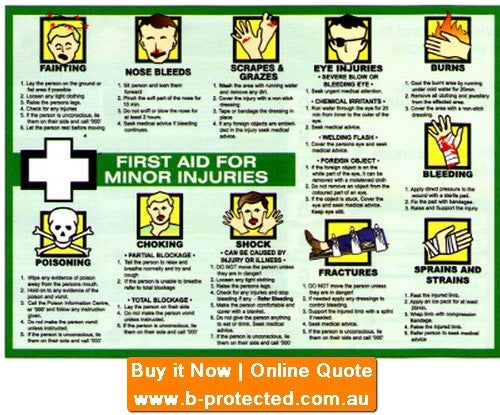 A3 Size First Aid Minor Etc Poster - made by Signage