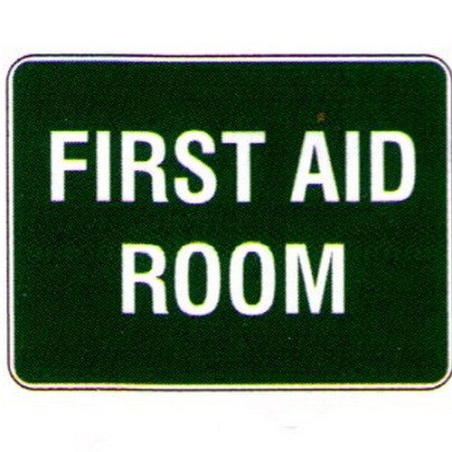 Signage S696ECP Plastic 225x300mm First Aid Room Sign - B-PROTECTED