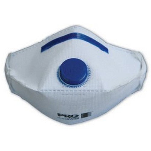 P2 With Valve Flat Fold Dust Mask - Box of 12