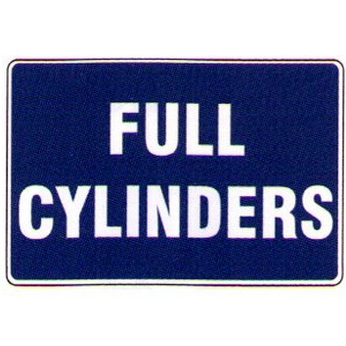 Metal 300x450mm Full Cylinders Sign - made by Signage