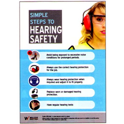 A3 Size Hearing Safety Poster - made by Signage