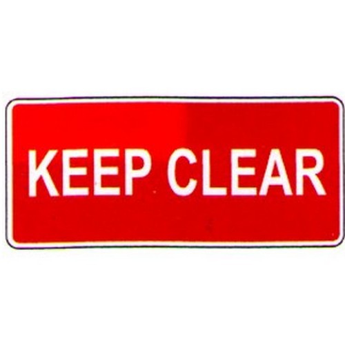 450x200mm Poly Keep Clear Sign - made by Signage