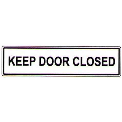 Self Stick Keep Door Closed Sticker - B-PROTECTED