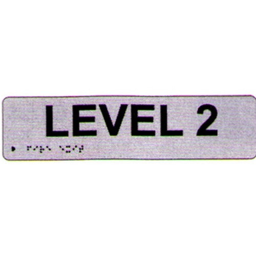 PVC Level 2 Braille Sign - B-PROTECTED