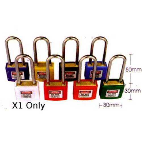 Brass Economy Red Padlock - made by B-PROTECTED