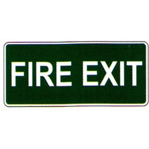 Fire Exit Logo Exit Signs With Tactile Text And Braille On Brushed