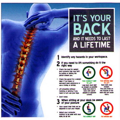 B-Protected distribute this product which is made by Signage. The A3 Size My Back Safety Poster has the part number of WS-MPL04