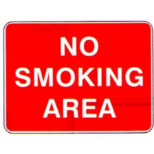 Plastic 300x225mm No Smoking Area Sign - made by Signage