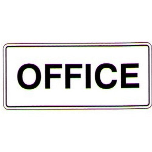 200x450mm Poly Office Sign - made by Signage