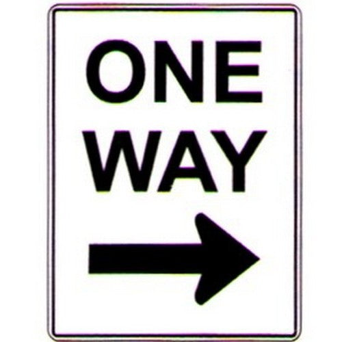 One Way Right Arrow Sign - B-PROTECTED