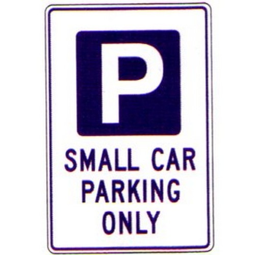 Metal 300x450mm Parking Symbol Small Car Sign - made by Signage