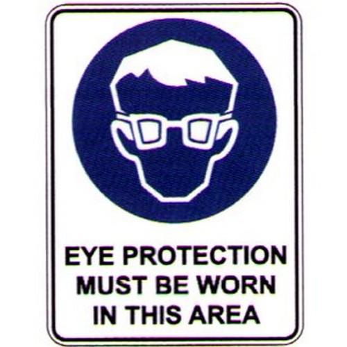 Mandatory Sign Eye Protection Must Be Worn In This Area B Protected 3433