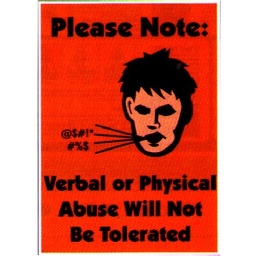 B-Protected distribute this product which is made by Signage. The A3 Size Please Note: Verbal Or Phys Poster has the part number of WS-MPL19