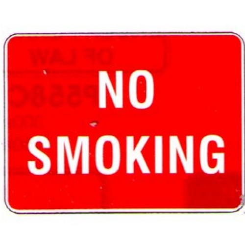 Plastic 300x225mm No Smoking Sign - made by Signage