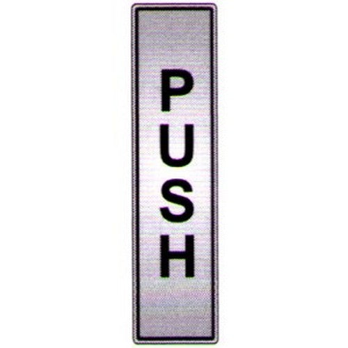 200x50mm Laminated Push Door Sign