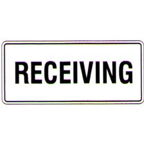 Receiving Guide Notes Sign Receiving Sign - B-PROTECTED