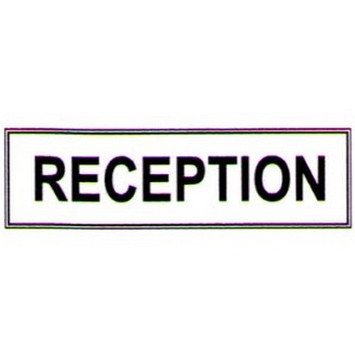 Self Stick 50x200mm Reception Label - made by Signage