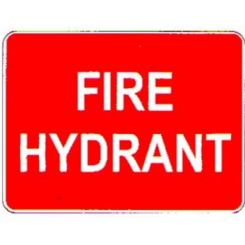 Metal 300x450mm Fire Hydrant Sign