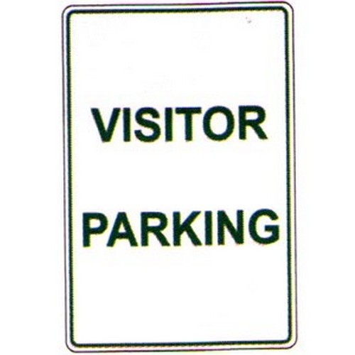 Metal 300x450mm Visitor Parking Sign - made by Signage