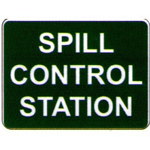 Metal 300x4Spill Control StationSign - made by Signage