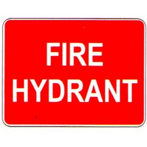 225x300mm Self Stick Fire Hydrant Label - made by Signage