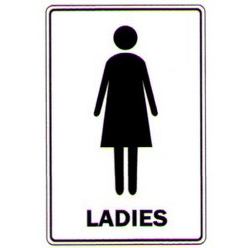 150x225mm Self Stick Ladies & Picto Label - made by Signage