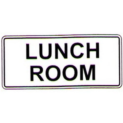 100x350mm Self Stick Lunch Room Label - made by Signage