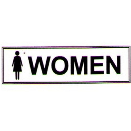350x100mm Self Stick Women Label - made by Signage