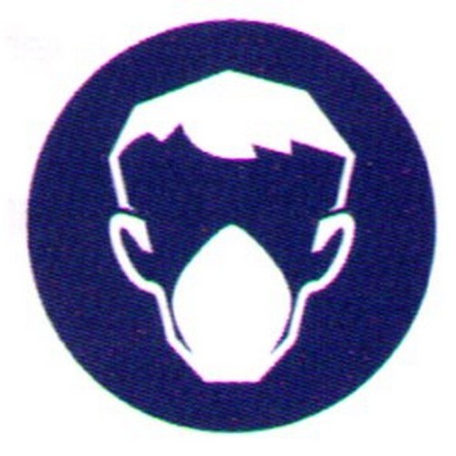 Mask Sticker Tag Self Stick Picto Face Mask Label - B-PROTECTED